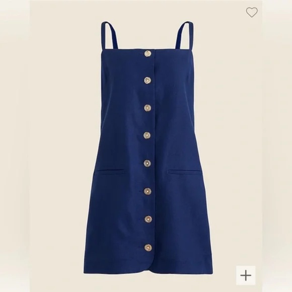 FREE SHIPPING | NWT J. Crew "Claudia" Linen Dress XL - Picture 1 of 7